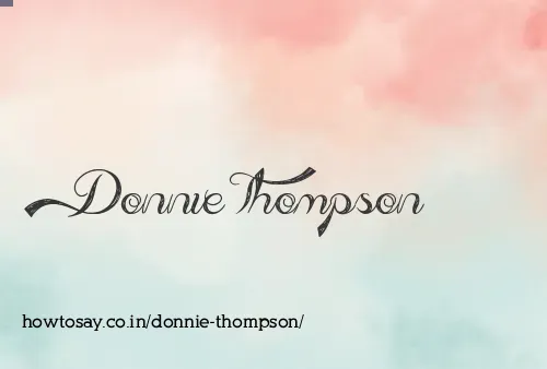 Donnie Thompson