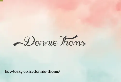 Donnie Thoms