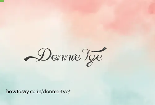 Donnie Tye