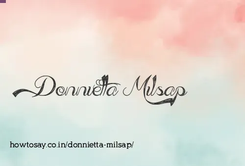 Donnietta Milsap