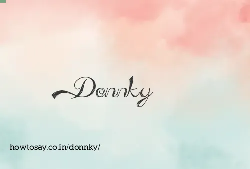 Donnky