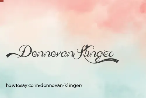 Donnovan Klinger