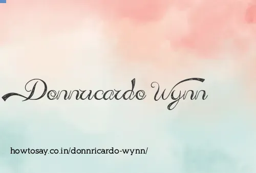 Donnricardo Wynn