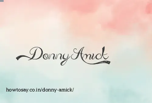 Donny Amick
