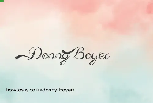 Donny Boyer