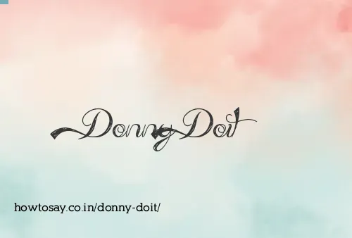 Donny Doit