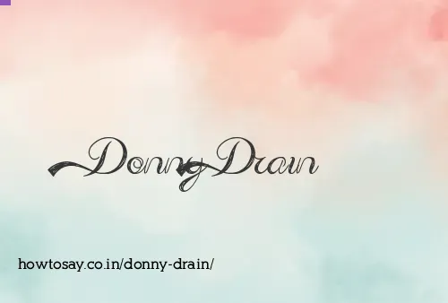 Donny Drain