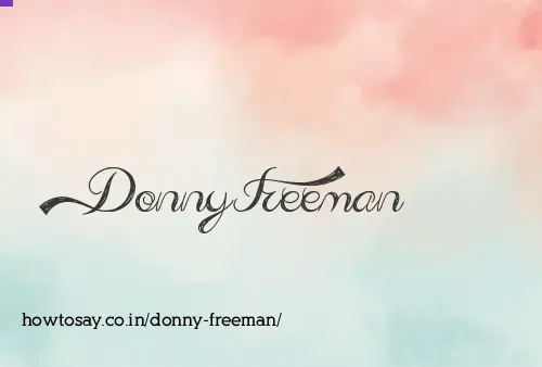 Donny Freeman
