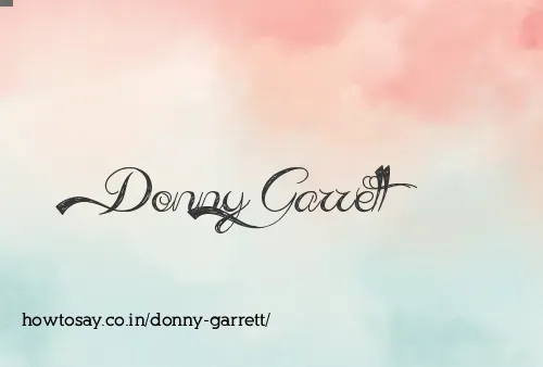 Donny Garrett