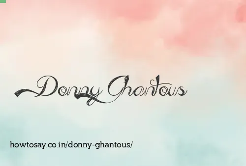 Donny Ghantous