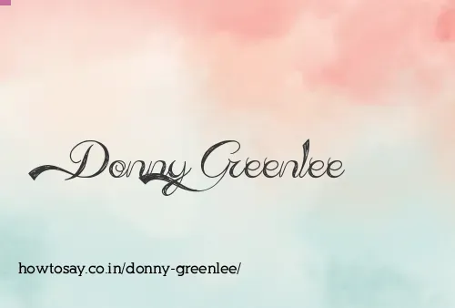Donny Greenlee