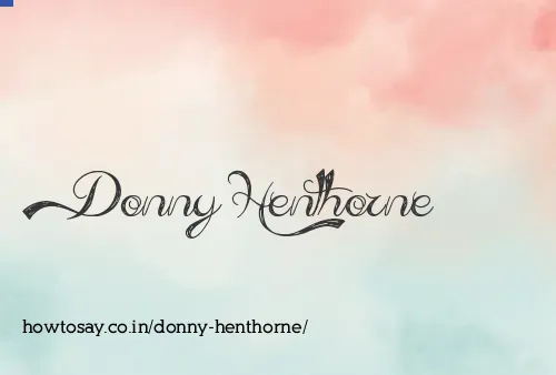 Donny Henthorne