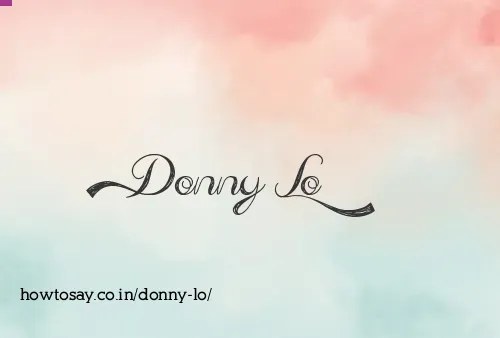 Donny Lo