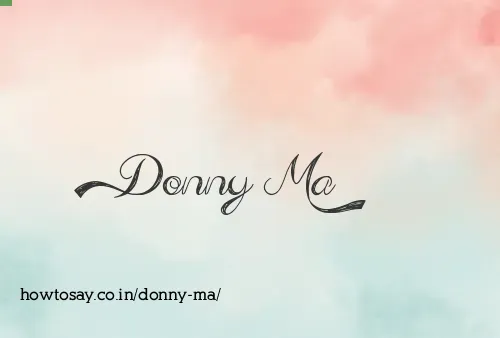 Donny Ma