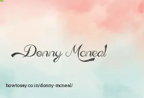 Donny Mcneal