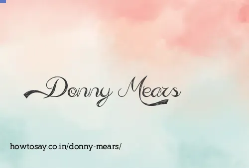Donny Mears