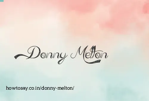 Donny Melton