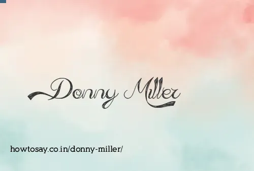Donny Miller