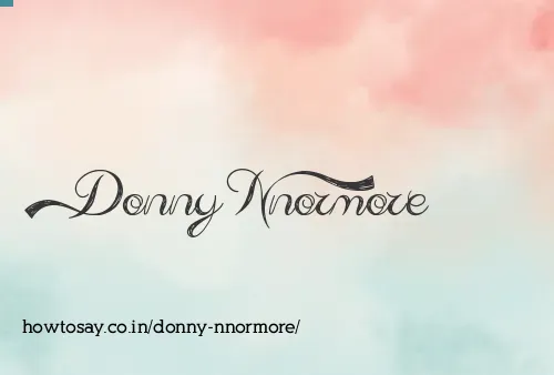 Donny Nnormore