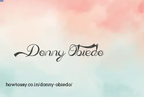 Donny Obiedo