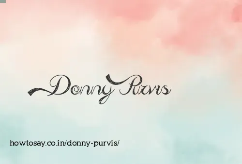 Donny Purvis