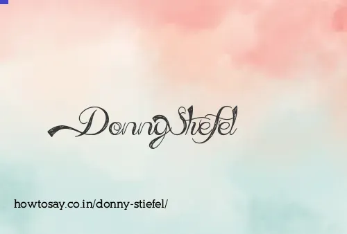 Donny Stiefel