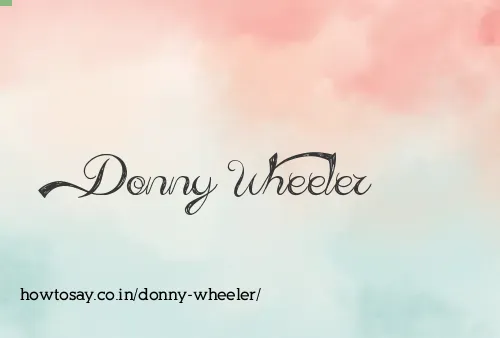 Donny Wheeler