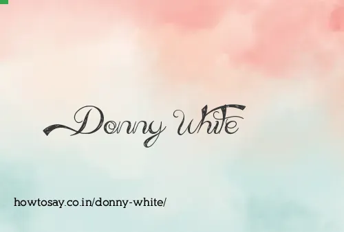 Donny White