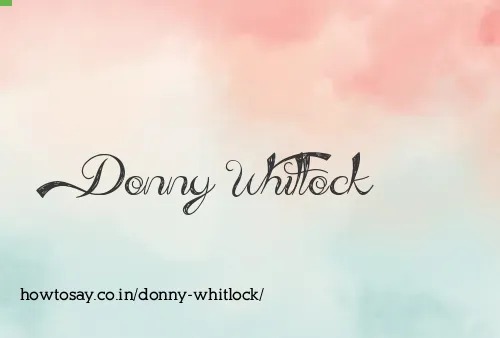 Donny Whitlock