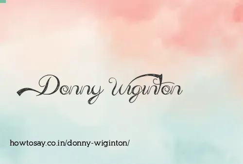 Donny Wiginton