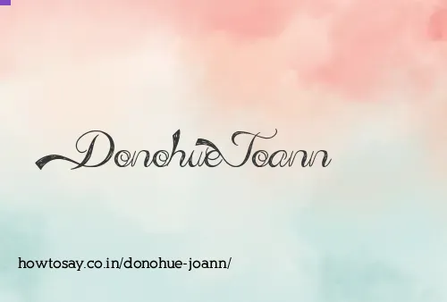 Donohue Joann