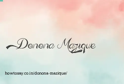 Donona Mazique