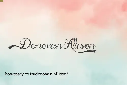 Donovan Allison