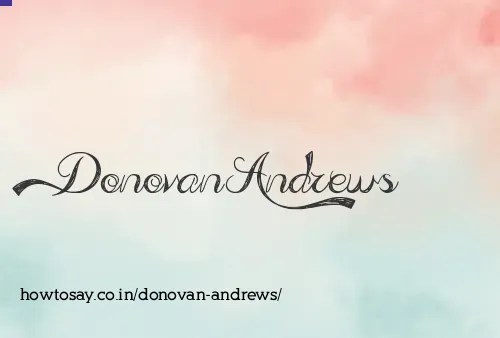 Donovan Andrews