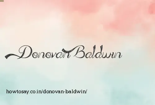 Donovan Baldwin