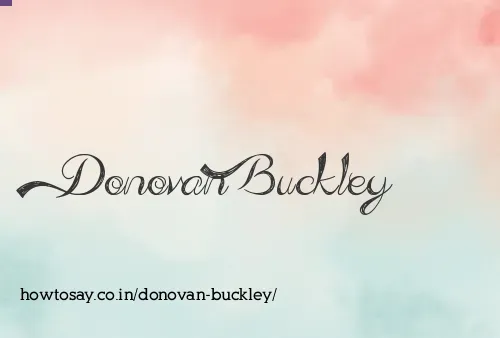 Donovan Buckley