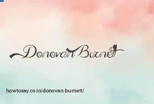 Donovan Burnett