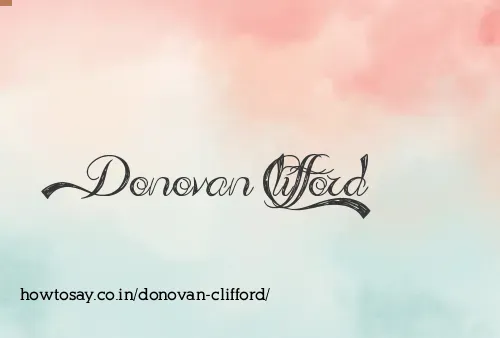 Donovan Clifford