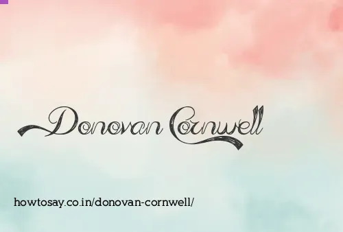 Donovan Cornwell