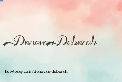 Donovan Deborah