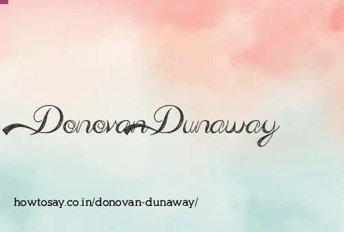 Donovan Dunaway