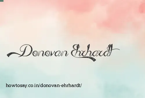 Donovan Ehrhardt