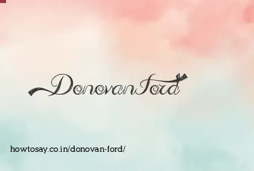 Donovan Ford
