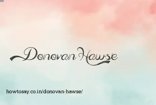 Donovan Hawse