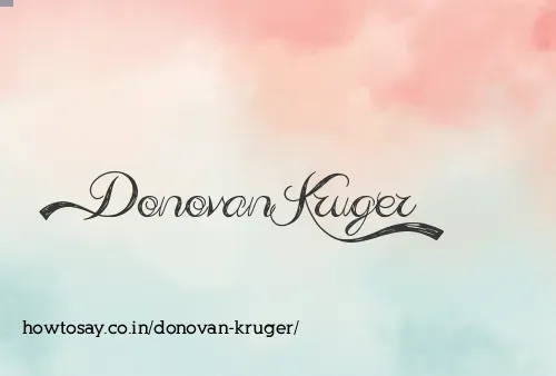 Donovan Kruger
