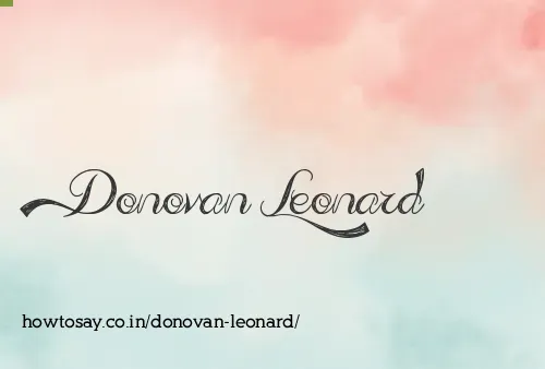 Donovan Leonard