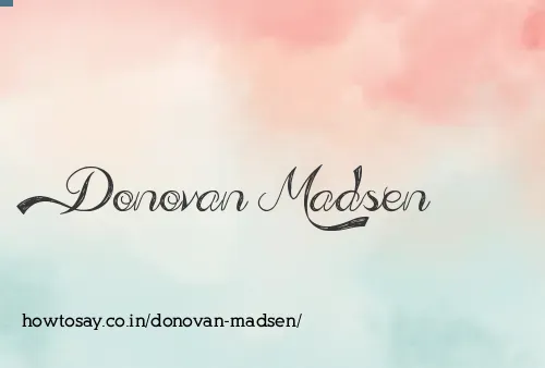 Donovan Madsen