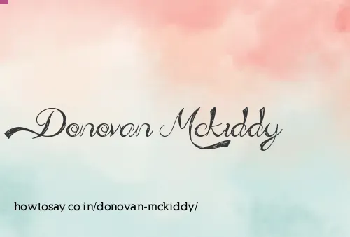 Donovan Mckiddy