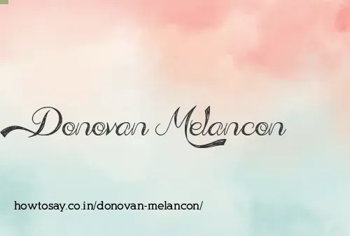 Donovan Melancon