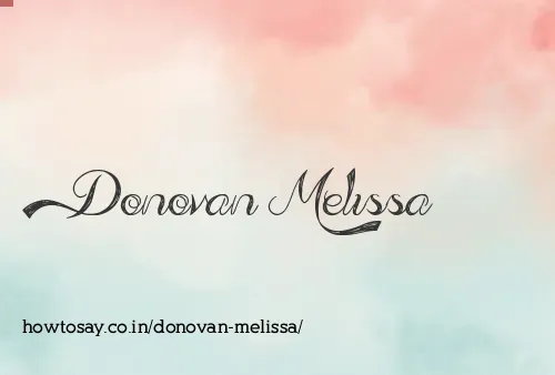 Donovan Melissa